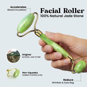 Jade Face Roller Gua Sha Set Facial Tools